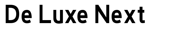 De Luxe Next font preview